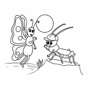 Christine's Magical Garden - Activities For Kids - Colouring-In - Busy and Chirpy at the Beachside